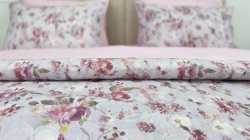 Lenjerie de pat bumbac 100% Rose Harmony detaliu material
