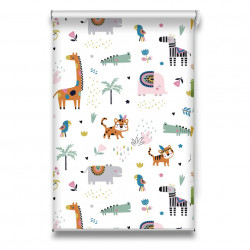 Roletă textilă Kids 7029 cu animale safari