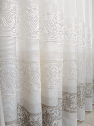 Set complet draperie catifea cu perdea selena02 si mantovane cu cravata - Img 5