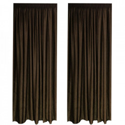 SET DRAPERIE SOFT UNI SEMI OPACA CU REJANSA DE 8 CM MARO - Img 1