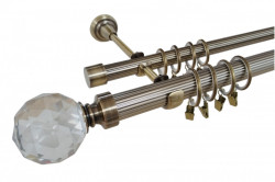 Galerie dubla KULA CRYSTAL STRIAT 25/19 - PRINDERE PERETE AUR ANTIC - Img 1