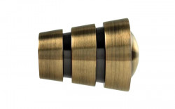 Galerie simpla picior universal striat CORSO 19 mm - aur antic - Img 6