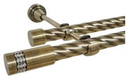 Galerie TWIST dubla XANTOS fara inele 19/19 mm - aur antic - Img 1
