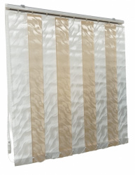 Jaluzele verticale BEATA 9601 / 9602 – jaluzele verticale moderne complete cu prindere tavan incluse alb/crem