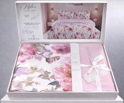 Lenjerie de pat April design floral delicat