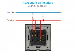 Modul intrerupator dublu cu revenire mecanic - Img 5