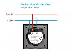 Modul intrerupator tactil simplu cu variator protocol Zigbee - Img 2
