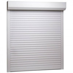 rulou exterior aluminiu alb cu actionare electrica si telecomanda pentru ferestre