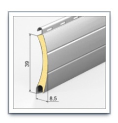 Rulou exterior aluminiu maro cu sistem de acționare cu arc pretensionat - Img 4