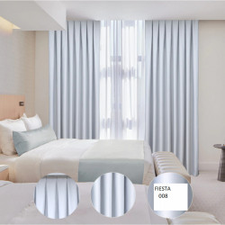 Set complet pentru fereastra BLACKOUT DRAPERIE Red FIESTA SATEN GRI DESCHIS 008+ PERDEA VOAL508 - Img 1