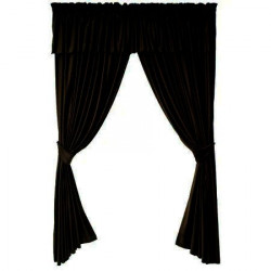 SET DRAPERIE,Casa Deco Logistics,soft V45 CU MANTOVAN NEGRU - Img 1