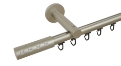 Galerie simpla prindere perete teava profil 19 mm allure crom mat - Img 1