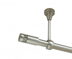 Galerie simpla prindere tavan fara inele xantos 19 mm crom mat - Img 1