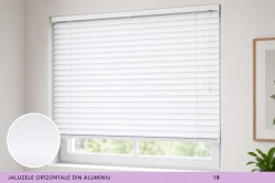 JALUZELE ORIZONTALE DIN ALUMINIU 18 ALB