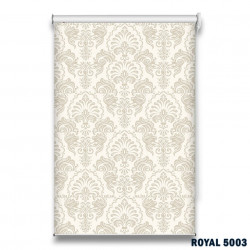 Roletă textilă Royal 5003 crem cu model damask elegant