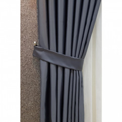 Set complet pentru fereastra DRAPERIE Red RIO SATEN ANTRACIT 015+ PERDEA VOAL508 - Img 3