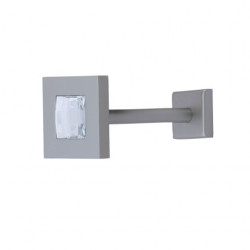 Set rozete kwadro cristal crom mat