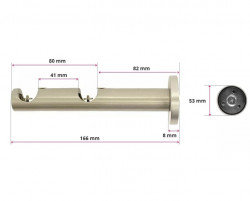Galerie dubla Diamond teava profil alb 19mm/19mm - Img 2