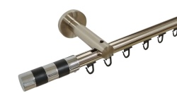 Galerie SIMPLA PRINDERE PERETE TEAVA PROFIL 19 MM -CILINDRU NEGRU- INOX - Img 1