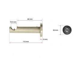 Galerie simpla profil prince 19 mm alb lucios antichizat - Img 2