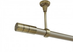 Galerie tavan fara inele CYLINDRU striat /25 - aur antic - Img 1