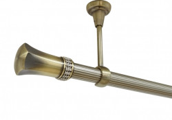 Galerie tavan fara inele PLUTON CRYSTAL striat /25 - aur antic - Img 1