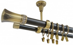Galerie tavan PLUTON CRYSTAL - 25/19 - negru/aur antic