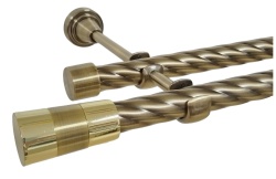 Galerie TWIST dubla VALEO fara inele 19/19 mm - aur antic - Img 1