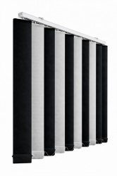 Jaluzele verticale blackout 2 culori negru / gri deschis – Stella 8100 / 8270
