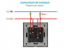 Modul intrerupator jaluzele perdele mecanic - Img 5