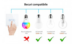 Modul intrerupator simplu cu variator cu touch - Img 2