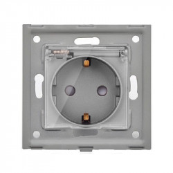 Modul priza simpla cu capac de protectie - Img 4