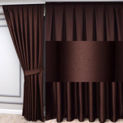Set complet pentru fereastra BLACKOUT DRAPERIE Red FIESTA SATEN VENGE 020 + PERDEA VOAL508 - Img 3