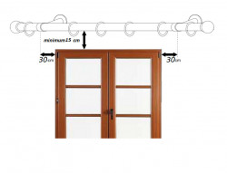 Galerie dubla fara inele NAVONA - 25/19 - negru/aur antic - Img 2