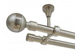 Galerie dubla james fara inele prindere tavan 19/19 mm inox