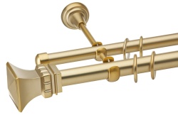 Galerie dubla prindere perete Verona gold 25mm/19mm