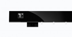 Galerie dubla TOP LINE LOGO prindere perete - NEGRU
