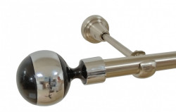 Galerie simpla fara inele kula negru 19 mm INOX - Img 1