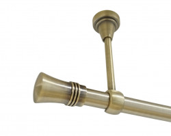 Galerie simpla prindere tavan fara inele CAPRI 19 MM aur antic