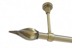 Galerie simpla prindere tavan fara inele TWISTER 19 MM aur antic