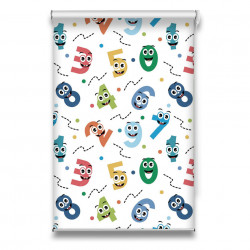 Roletă textilă Kids 7026 cu cifre colorate