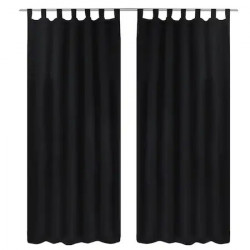 SET DRAPERIE,Casa Deco Logistics,soft V45 CU BRIDE NEGRU - Img 1