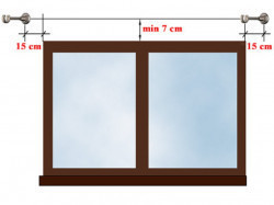 Galerie dubla teava profil alb cilindru inox 19mm/19mm - Img 3