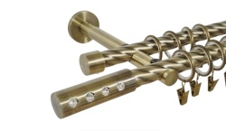 Galerie dubla twist prindere perete picior universal allure 19/19 aur antic - Img 1