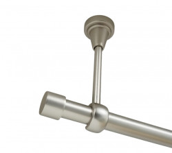 Galerie simpla prindere tavan fara inele capacel 19 mm crom mat - Img 1