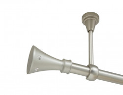 Galerie simpla prindere tavan fara inele carter 19 mm crom mat - Img 1