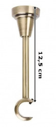 Galerie tavan simpla cylindru /25 - alb/aur antic - Img 3