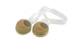 MAGNETI DECORATIVI MOON, BEJ - SET 2 BUCATI
