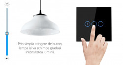 Modul intrerupator simplu cu variator cu touch - Img 4