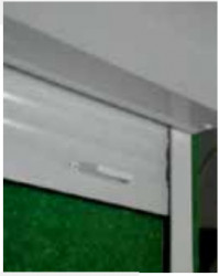 RULOU EXTERIOR ALUMINIU ALB ACTIONARE CU ARC PRETENSIONAT - Img 2